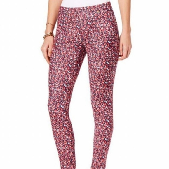 Michael Kors Pink Floral Pull up leggings - Picture 1 of 10